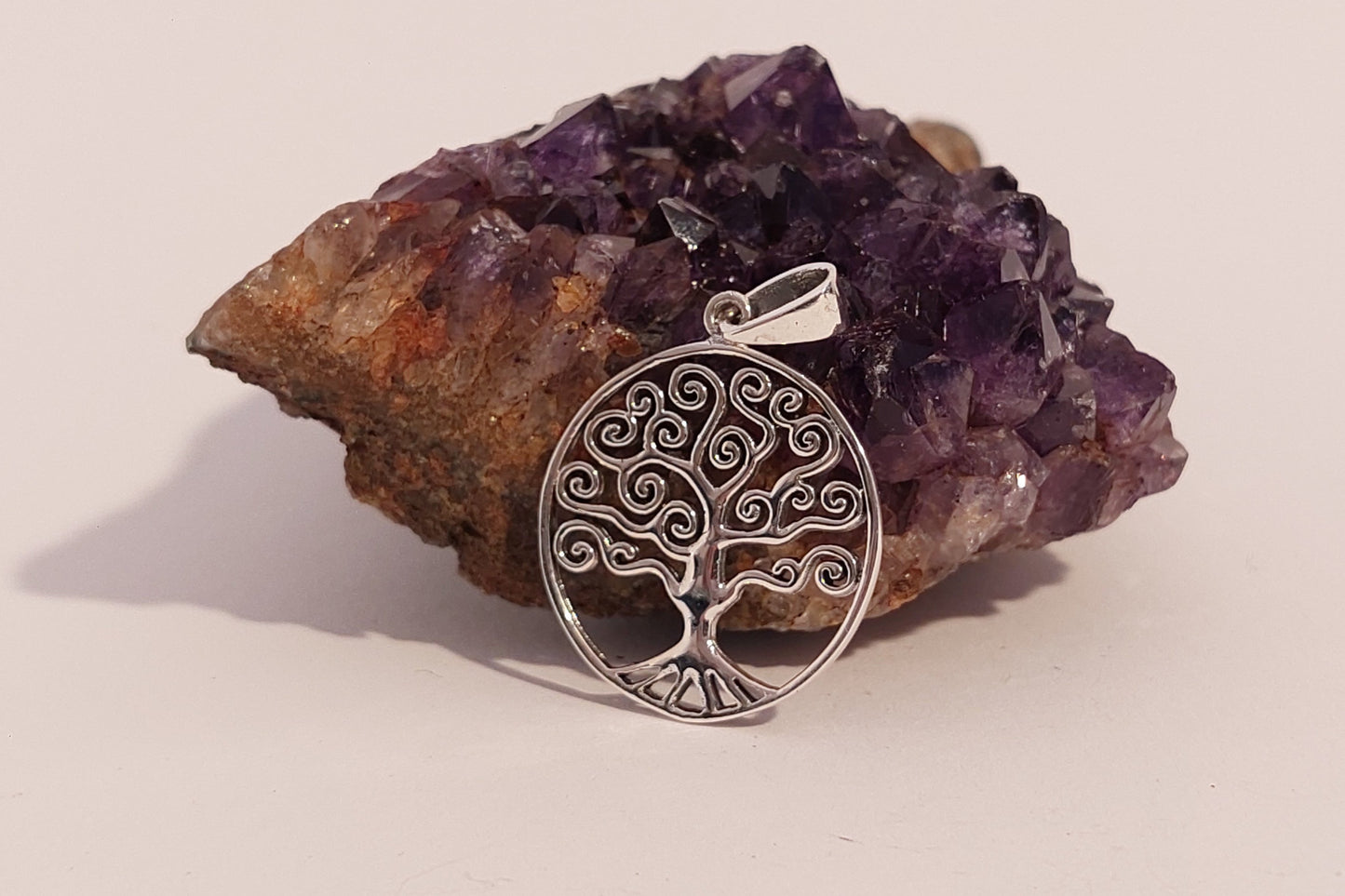 Baum des Lebens geschwungen - Sterlingsilber Anhänger