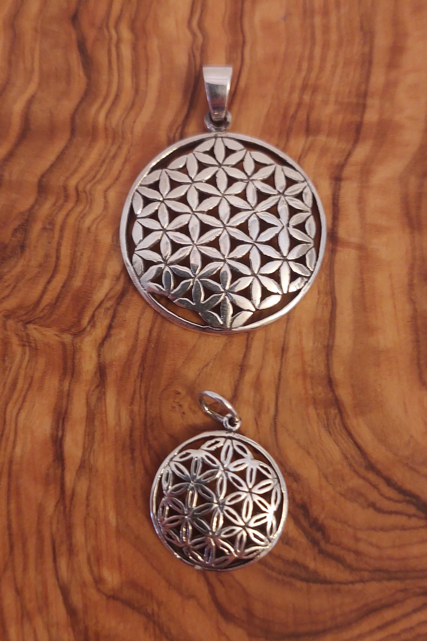 Blume des Lebens aus Sterlingsilber