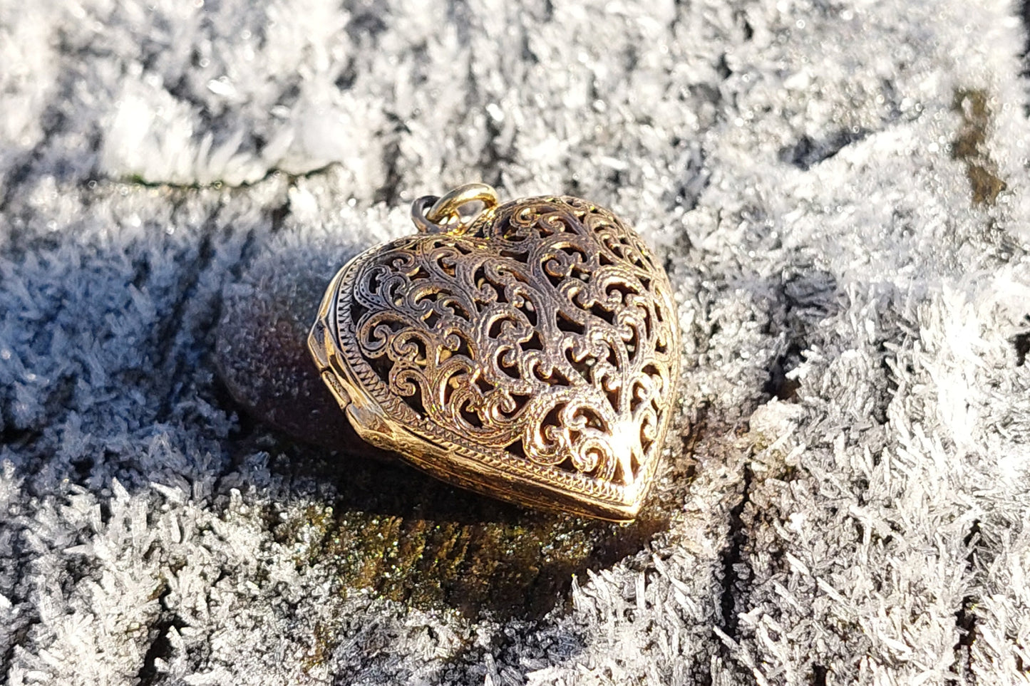 Medaillon-Herz aufklappbar