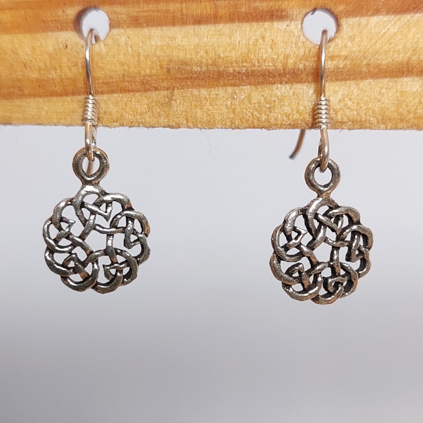 Keltische Knoten Ohrhänger aus Sterlingsilber