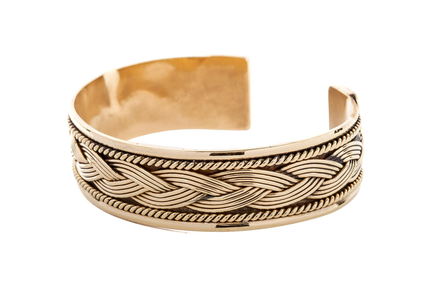 Armreif Keltenzopf aus Bronze