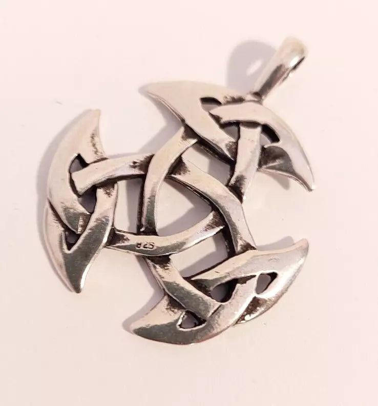 Wikinger Triskele - 925er Silber Anhänger