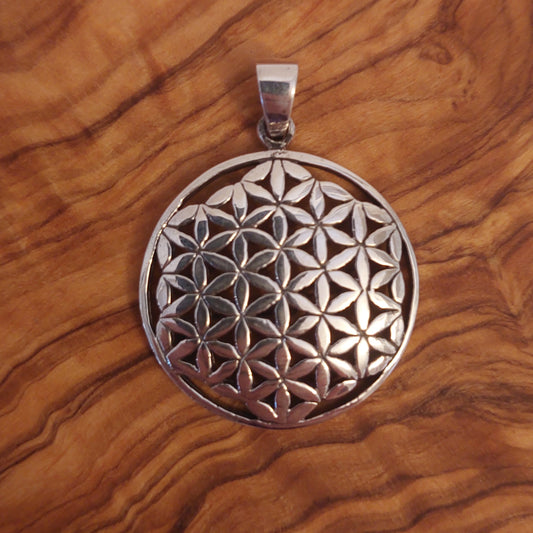 Blume des Lebens aus Sterlingsilber