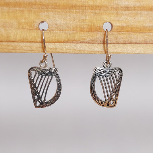 Harfe Ohrhänger aus Sterlingsilber