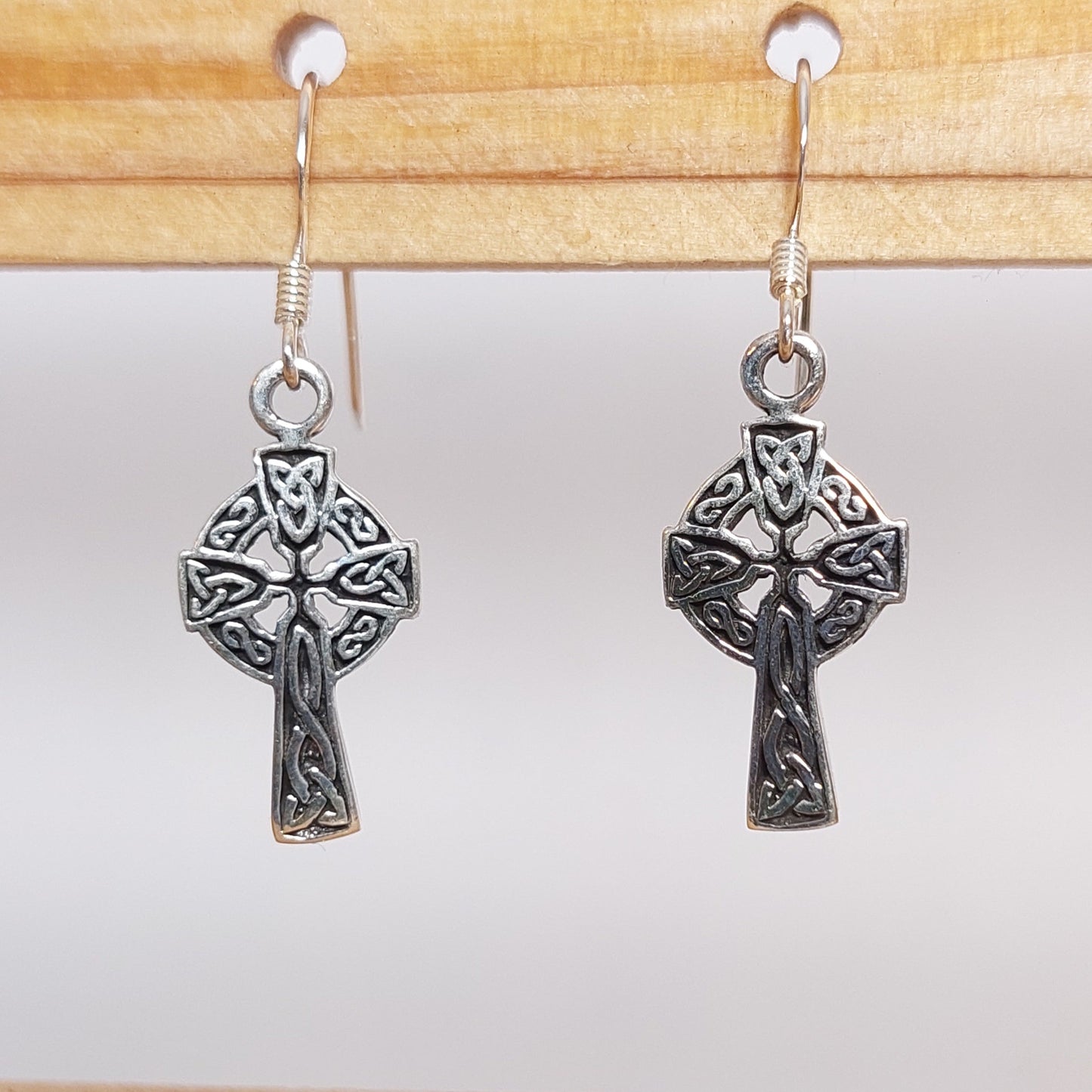 Keltenkreuz Ohrhänger aus Sterlingsilber