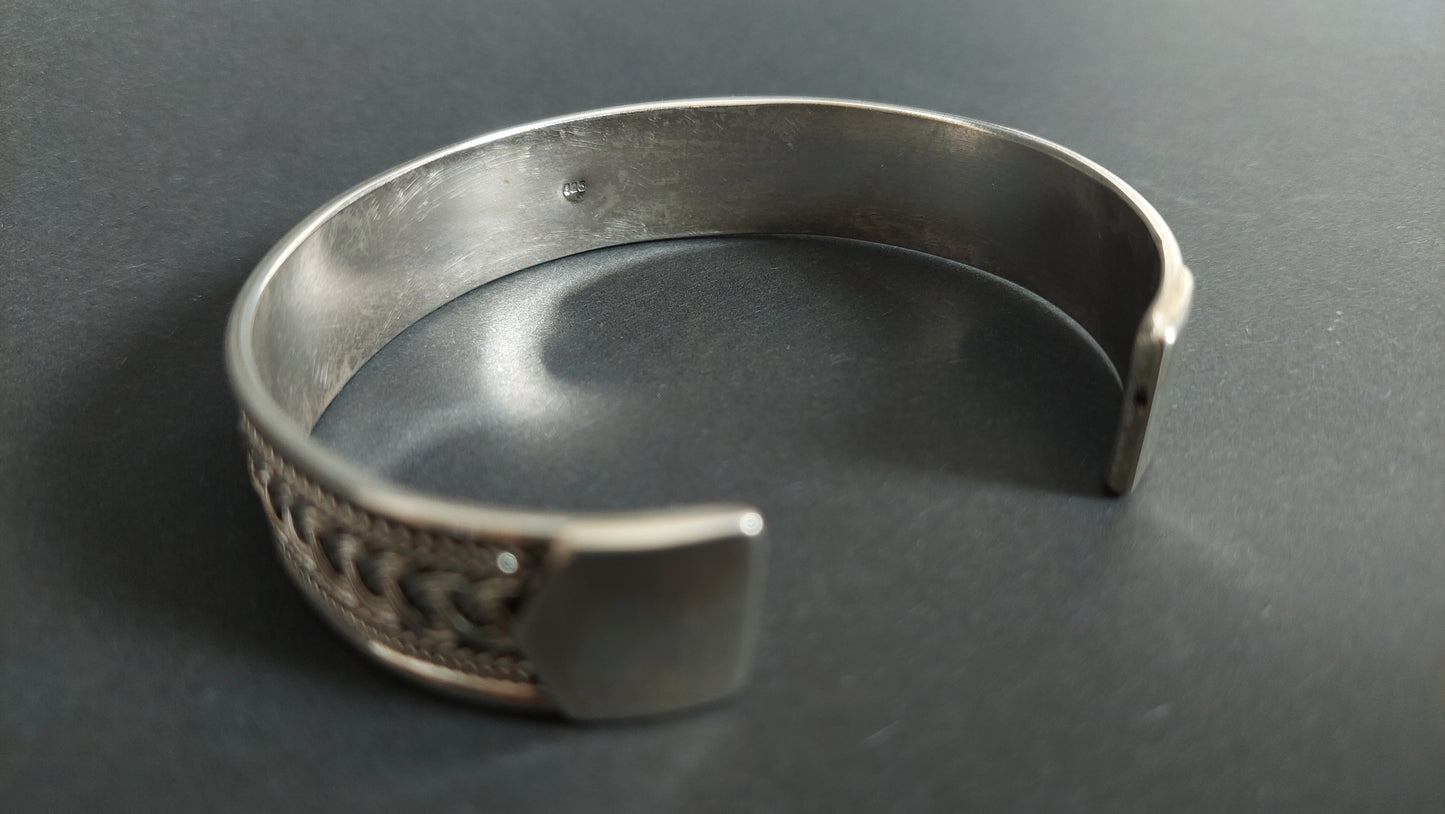 Armreif Flechtmuster aus Sterlingsilber