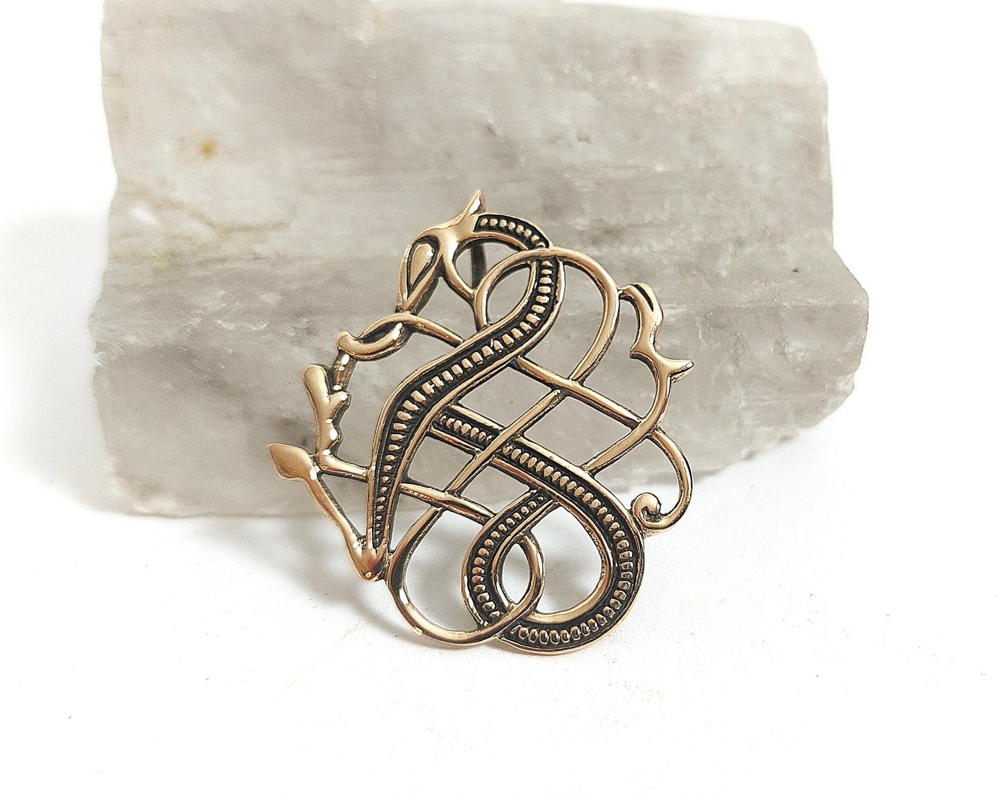 Midgardschlange aus Bronze