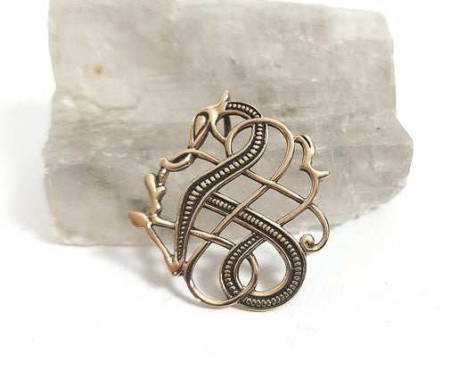 Midgardschlange aus Bronze