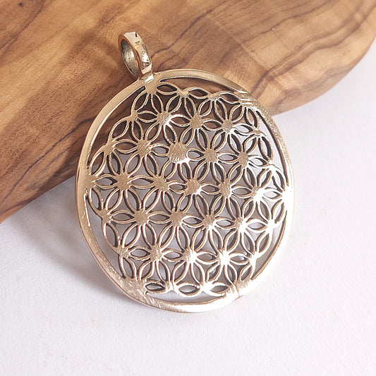 Blume des Lebens aus Bronze