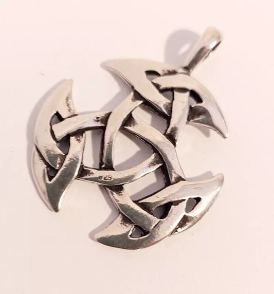 Wikinger Triskele - 925er Silber Anhänger